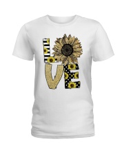 Love sunflower Ladies T-Shirt tile