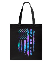 Bus driver American flag Tote Bag tile