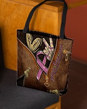 Peace love cure All-over Tote aos-all-over-tote-lifestyle-front-02