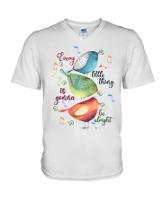 Every little thing is gonna be alright V-Neck T-Shirt tile