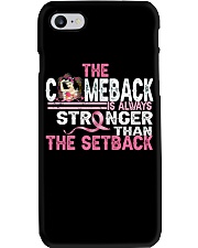The comeback is always stronger than the setback Phone Case tile