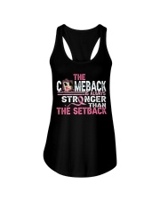 The comeback is always stronger than the setback Ladies Flowy Tank tile