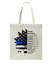God says you are Tote Bag tile