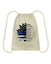 God says you are Drawstring Bag tile