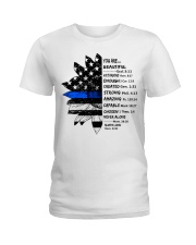 God says you are Ladies T-Shirt tile