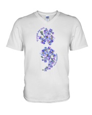 Forget me not V-Neck T-Shirt tile