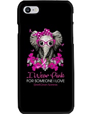 I wear pink for someone I love Phone Case tile