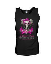 I wear pink for someone I love Unisex Tank tile