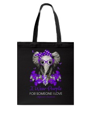 I wear purple for someone I love Tote Bag tile