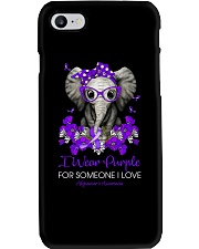 I wear purple for someone I love Phone Case tile