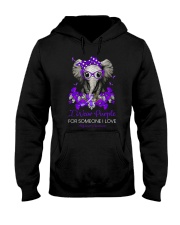 I wear purple for someone I love Hooded Sweatshirt tile