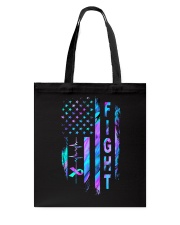 Fight Rheumatoid Arthritis American flag Tote Bag tile
