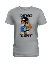 Never underestimate a black nurse Ladies T-Shirt tile