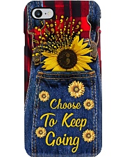 Choose to keep going Leather pattern print Phone Case i-phone-8-case