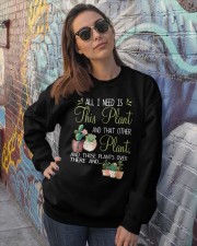 All I Need Is This Plant Crewneck Sweatshirt lifestyle-unisex-sweatshirt-front-3