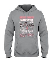 Breast cancer survivor Hooded Sweatshirt tile