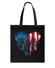 Autism heart Tote Bag tile