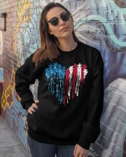 Autism heart Crewneck Sweatshirt lifestyle-unisex-sweatshirt-front-3