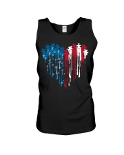 Autism heart Unisex Tank tile