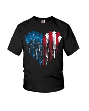 Autism heart Youth T-Shirt tile