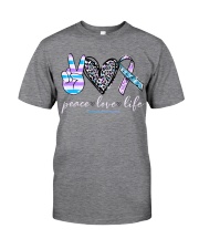 Peace love life Classic T-Shirt front