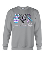 Peace love life Crewneck Sweatshirt tile