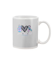Peace love life Mug tile
