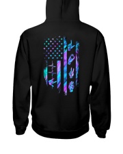 Love American flag Hooded Sweatshirt tile