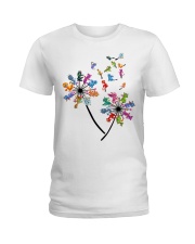 Dragon dandelions Ladies T-Shirt tile