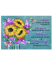 Faith Love Hope Family 17x11 Poster front