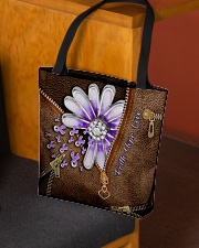 Faith hope love Leather pattern print All-over Tote aos-all-over-tote-lifestyle-front-02