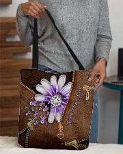 Faith hope love Leather pattern print All-over Tote aos-all-over-tote-lifestyle-front-10