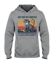 Get off my nerves Hooded Sweatshirt tile