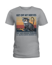 Get off my nerves Ladies T-Shirt tile