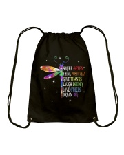 Smile often think positively Drawstring Bag tile