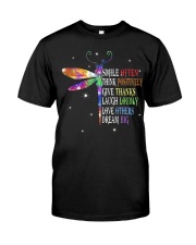 Smile often think positively Classic T-Shirt tile