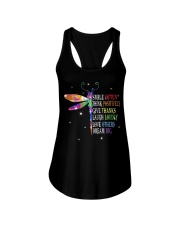 Smile often think positively Ladies Flowy Tank tile