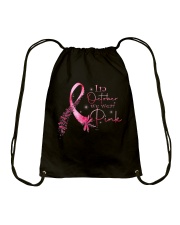 In October we wear Pink Drawstring Bag tile