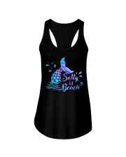 Salty lil beach Ladies Flowy Tank tile