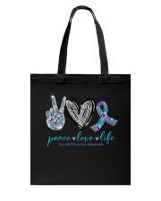 Peace love hope Tote Bag tile