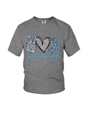 Peace love hope Youth T-Shirt tile