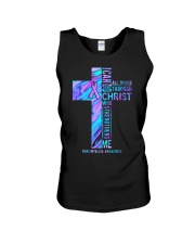 I can do all things through Christ who strengthens Unisex Tank tile