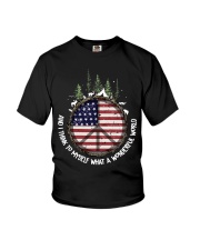 And I think to myself what a wonderful world Youth T-Shirt tile
