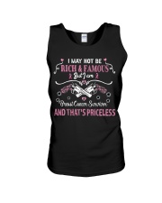 I may not be rich and famous Unisex Tank tile