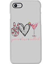 Peace Love Cocktail Phone Case tile