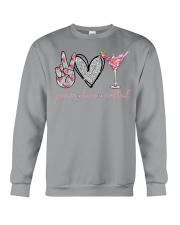 Peace Love Cocktail Crewneck Sweatshirt tile