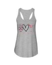 Peace Love Cocktail Ladies Flowy Tank tile