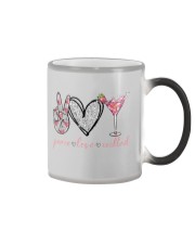 Peace Love Cocktail Color Changing Mug tile