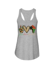 Peace Love Juneteenth - Printed apparels Ladies Flowy Tank tile