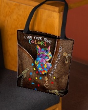 I see your true color Leather pattern print All-over Tote aos-all-over-tote-lifestyle-front-02